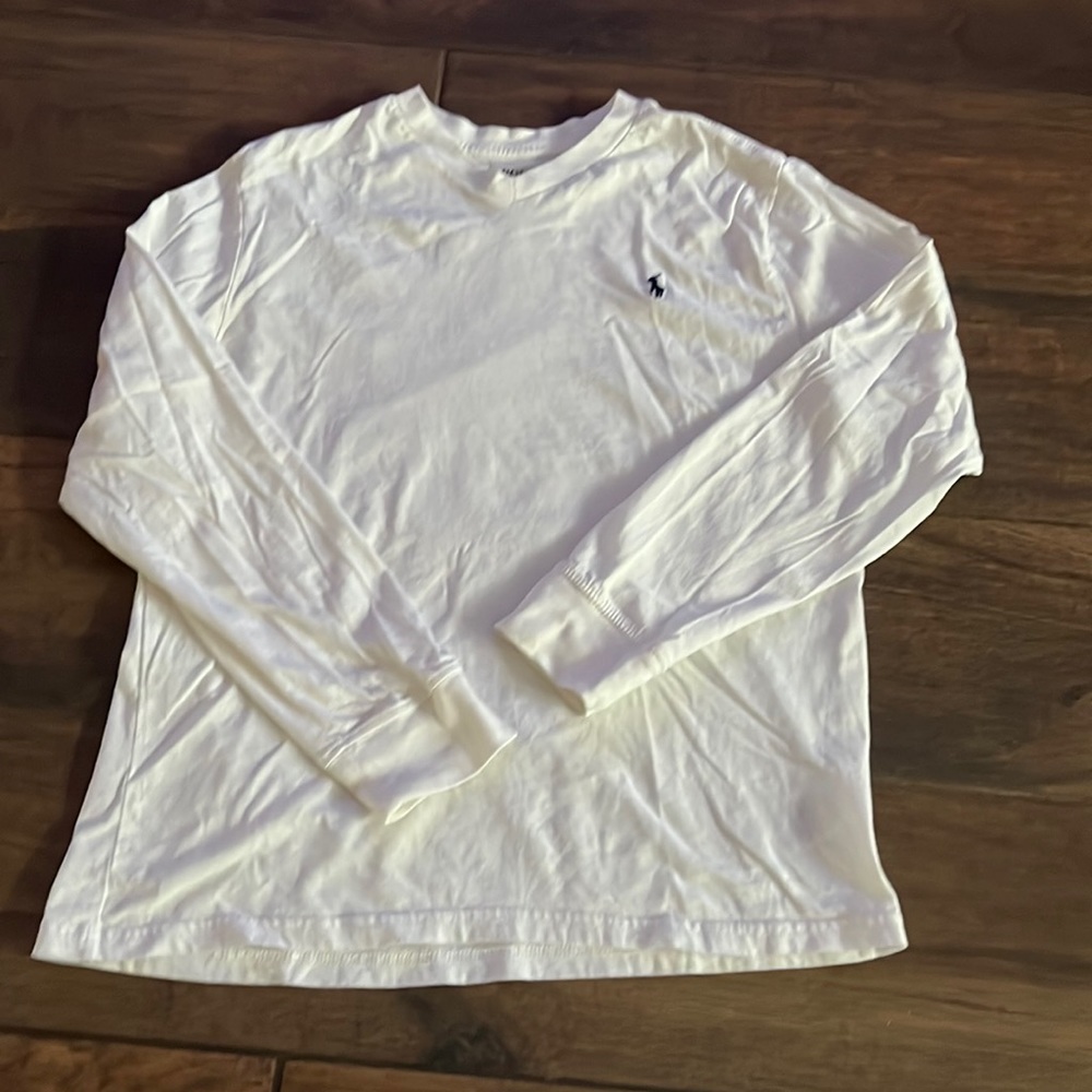 boys L Polo Ralph Lauren long sleeve white T-shirt